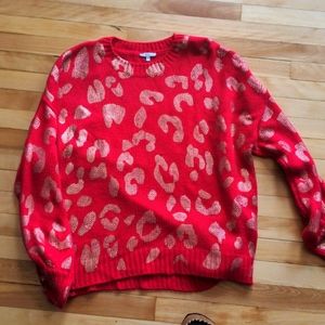 Sweater red and gold